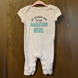 A single piece for pink baby size 3 months comfortable!!